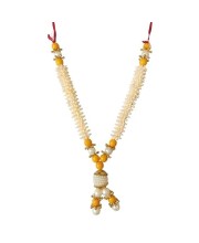 Hitech Sales Traditional Artificial Beaded Mala for Pooja, Festivals, and Decorations | Pearl and Bead Garland with Red Thread (Small - 22 cm,) Hitech Sales Traditional Artificial Beaded Mala for Pooja, Festivals, and Decorations | Pearl and Bead Garland with Red Thread (Small - 22 cm,)