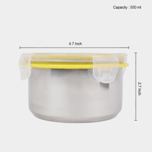 550 ml Stainless Steel Container, 4.7 X 2.7 inch (Pack of 1) 550 ml Stainless Steel Container, 4.7 X 2.7 inch (Pack of 1)