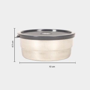 Steel Lunch Box - 2 Cotainers with 1 Bag 10 X 4.5 cm (Container),1Bag, 2 Containers Steel Lunch Box - 2 Cotainers with 1 Bag 10 X 4.5 cm (Container),1Bag, 2 Containers