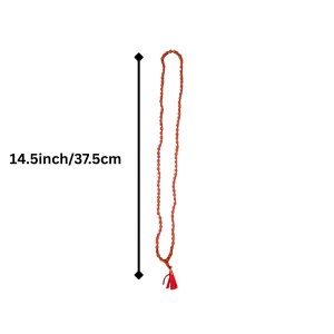Handmade Rudraksha Mala 108 Beads – Puja, Chanting, Meditation Rosary (14.5inch/37.5cm) (Small) Handmade Rudraksha Mala 108 Beads – Puja, Chanting, Meditation Rosary (14.5inch/37.5cm) (Small)