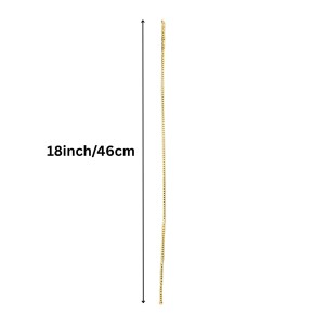 Gold Chain Necklace for men – Premium Gold Plated Fashion Chain for Daily & Trendy Look Everyday Style. (6 of pcs)