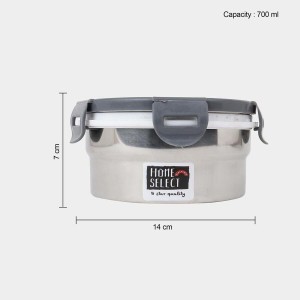 Hitech Sales 700ml Stainless Steel Container – Durable Steel Storage Box for Kitchen, Lunch & Pantry Use Hitech Sales 700ml Stainless Steel Container – Durable Steel Storage Box for Kitchen, Lunch & Pantry Use