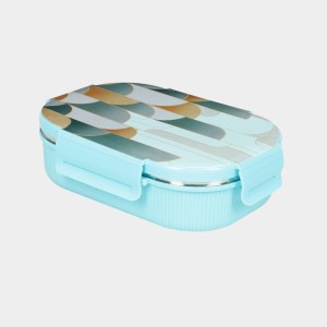 Hitech Sales Plastic & Steel Lunch Box – Green Leakproof Tiffin Box for Office & School
