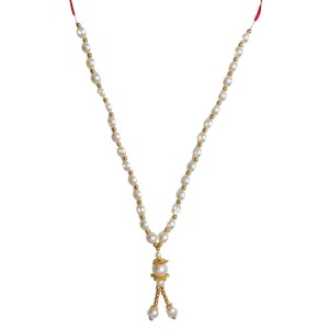 Hitech Sales Artificial Pearl Garland Mala Necklace | Decorative Pearl Chain for Pooja, Mandir, and Festive Decorations | White and Gold Beads Mala with Hanging Pendant (Small, 6, Piece) Hitech Sales Artificial Pearl Garland Mala Necklace | Decorative Pearl Chain for Pooja, Mandir, and Festive Decorations | White and Gold Beads Mala with Hanging Pendant (Small, 6, Piece)