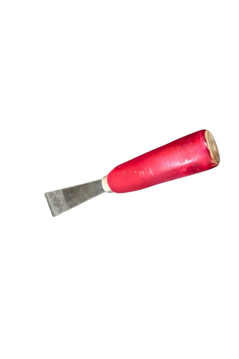 Knife Scraper Tool with Wooden Handle | Steel Blade Wall Putty Applicator Tool for Painting, Filling & Repair Work (Small)