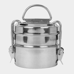 Stainless Steel Lunch Box, 1 0 X 10 cm (Pack of 2) Stainless Steel Lunch Box, 1 0 X 10 cm (Pack of 2)