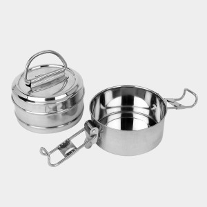 Stainless Steel Lunch Box, 1 0 X 10 cm (Pack of 2) Stainless Steel Lunch Box, 1 0 X 10 cm (Pack of 2)