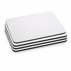 Mouse Pad, Blank White Sublimation Mouse Pad with Anti-Slip Natural Rubber Base, Smooth Surface for Office, Home & Gaming - Pack of 4 Mouse Pad, Blank White Sublimation Mouse Pad with Anti-Slip Natural Rubber Base, Smooth Surface for Office, Home & Gaming - Pack of 4