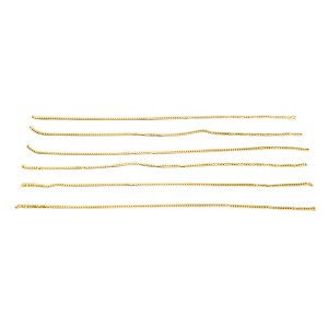 Gold Chain Necklace for men – Premium Gold Plated Fashion Chain for Daily & Trendy Look Everyday Style. (6 of pcs)
