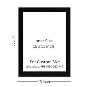 The beautiful swans are enjoying in nature Photo Frame Funny Animal and Bird Cartoon Art, Black color, 13x17 Inch