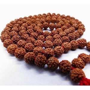 Handmade Rudraksha Mala 108 Beads – Puja, Chanting, Meditation Rosary (14.5inch/37.5cm) (Small) Handmade Rudraksha Mala 108 Beads – Puja, Chanting, Meditation Rosary (14.5inch/37.5cm) (Small)