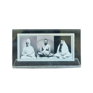 Acrylic Table Photo Black and white Stand with Sri Ramakrishna, Sarada Ma & Swami Vivekananda – Crystal Clear Religious Decorative Frame for Home Temple, Office Desk & Study Table (Black n white) Acrylic Table Photo Black and white Stand with Sri Ramakrishna, Sarada Ma & Swami Vivekananda – Crystal Clear Religious Decorative Frame for Home Temple, Office Desk & Study Table (Black n white)