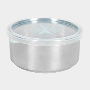 Steel Lunch Box - 2 Bowls,1Container 1Bag Bowl: 10 X 5 cm, Box: 20 X 10 X 4.5 cm, 2 Steel Bowl,1 Container,1 Bag