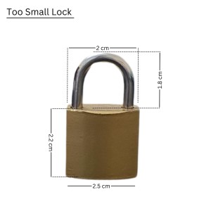 HiTechMart Heavy-Duty 4 ft Metal Chain with Mini 2 cm Padlock & Keys – Security Lock Chain for Multi-Purpose Use