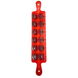 Khartal - Traditional Indian Hand Cymbals with Ergonomic Grip for Easy Playing, 10 Pair Set, Bright Orange Color (Red) Khartal - Traditional Indian Hand Cymbals with Ergonomic Grip for Easy Playing, 10 Pair Set, Bright Orange Color (Red)