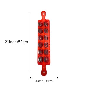 Khartal - Traditional Indian Hand Cymbals with Ergonomic Grip for Easy Playing, 10 Pair Set, Bright Orange Color (Red) Khartal - Traditional Indian Hand Cymbals with Ergonomic Grip for Easy Playing, 10 Pair Set, Bright Orange Color (Red)