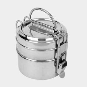 Stainless Steel Lunch Box, 1 0 X 10 cm (Pack of 2) Stainless Steel Lunch Box, 1 0 X 10 cm (Pack of 2)
