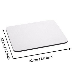 Mouse Pad, Blank White Sublimation Mouse Pad with Anti-Slip Natural Rubber Base, Smooth Surface for Office, Home & Gaming - Pack of 4 Mouse Pad, Blank White Sublimation Mouse Pad with Anti-Slip Natural Rubber Base, Smooth Surface for Office, Home & Gaming - Pack of 4