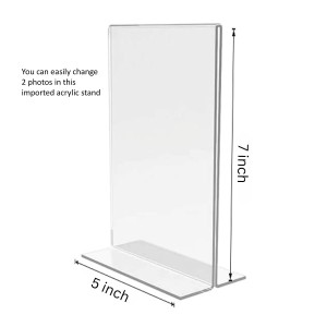 Anandamayee Debi Acrylic T-Style Photo Stand - 5x7 Inches, Compact and Stylish Spiritual Display, easily change 2 photos (Pack of 1) Anandamayee Debi Acrylic T-Style Photo Stand - 5x7 Inches, Compact and Stylish Spiritual Display, easily change 2 photos (Pack of 1)