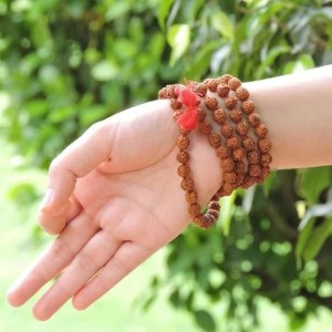Handmade Rudraksha Mala 108 Beads – Puja, Chanting, Meditation Rosary (14.5inch/37.5cm) (Small) Handmade Rudraksha Mala 108 Beads – Puja, Chanting, Meditation Rosary (14.5inch/37.5cm) (Small)