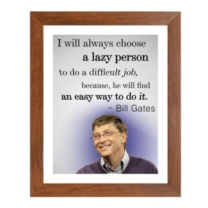 Bill Gates & Famous Quote Brown Frame, 18x22InchesInspirational Wall Art for Office, Home DecorIdeal Spiritual Gift Bill Gates & Famous Quote Brown Frame, 18x22InchesInspirational Wall Art for Office, Home DecorIdeal Spiritual Gift
