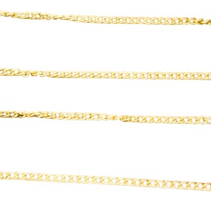 Gold Chain Necklace for men – Premium Gold Plated Fashion Chain for Daily & Trendy Look Everyday Style. (6 of pcs)