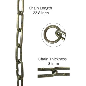 Iron Lock Golden Chain, 1.98 Feet/23.8 Inches | Multipurpose Security for Gates, Cycles, Bikes | Indoor & Outdoor Use | Heavy Duty for Protection and Home Use (1) Iron Lock Golden Chain, 1.98 Feet/23.8 Inches | Multipurpose Security for Gates, Cycles, Bikes | Indoor & Outdoor Use | Heavy Duty for Protection and Home Use (1)