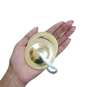 HiTechMart Handcrafted Brass Manjeera – 6.5cm Indian Classical Musical Instrument for Bhajan, Kirtan, Puja – Traditional Cymbals with Clear, Resonant Sound – 106g Lightweight with Durable String HiTechMart Handcrafted Brass Manjeera – 6.5cm Indian Classical Musical Instrument for Bhajan, Kirtan, Puja – Traditional Cymbals with Clear, Resonant Sound – 106g Lightweight with Durable String