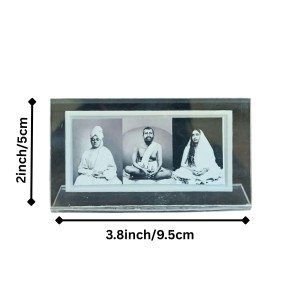 Acrylic Table Photo Black and white Stand with Sri Ramakrishna, Sarada Ma & Swami Vivekananda – Crystal Clear Religious Decorative Frame for Home Temple, Office Desk & Study Table (Black n white) Acrylic Table Photo Black and white Stand with Sri Ramakrishna, Sarada Ma & Swami Vivekananda – Crystal Clear Religious Decorative Frame for Home Temple, Office Desk & Study Table (Black n white)