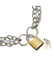 HiTechMart Heavy-Duty 4 ft Metal Chain with Mini 2 cm Padlock & Keys – Security Lock Chain for Multi-Purpose Use HiTechMart Heavy-Duty 4 ft Metal Chain with Mini 2 cm Padlock & Keys – Security Lock Chain for Multi-Purpose Use
