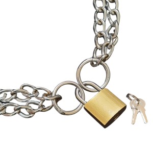 HiTechMart Heavy-Duty 4 ft Metal Chain with Mini 2 cm Padlock & Keys – Security Lock Chain for Multi-Purpose Use