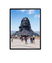 Adiyogi Laminated Photo - 5x7 Inches, Divine Blessings for Home & Office and Temple Decoration