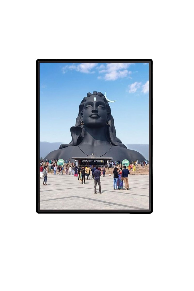 Adiyogi Laminated Photo - 5x7 Inches, Divine Blessings for Home & Office and Temple Decoration