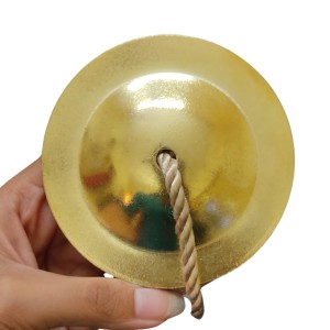 HiTechMart Handcrafted Brass Manjeera – 9cm Indian Classical Musical Instrument for Bhajan, Kirtan, Puja – Traditional Cymbals with Clear, Resonant Sound – 185gm Lightweight with Durable String HiTechMart Handcrafted Brass Manjeera – 9cm Indian Classical Musical Instrument for Bhajan, Kirtan, Puja – Traditional Cymbals with Clear, Resonant Sound – 185gm Lightweight with Durable String