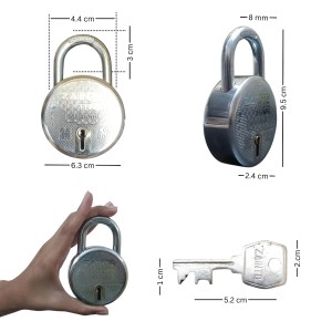 HiTechMart ZAINTO Thor 65mm 8 - Lever Heavy Duty Iron Padlock with Hardened Shackle and 3 Keys | High-Security Round Padlock for Home, Office, and Outdoor Use HiTechMart ZAINTO Thor 65mm 8 - Lever Heavy Duty Iron Padlock with Hardened Shackle and 3 Keys | High-Security Round Padlock for Home, Office, and Outdoor Use