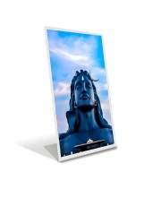 Car Desk/Table Top AdiyogiShiva Acrylic L-Style Photo Stand - 2.5x3.5 Inches, Compact And Stylish Spiritual Display (F6710)