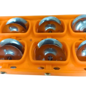 Khartal - Traditional Indian Hand Cymbals with Ergonomic Grip for Easy Playing, 10 Pair Set, Bright Orange Color Khartal - Traditional Indian Hand Cymbals with Ergonomic Grip for Easy Playing, 10 Pair Set, Bright Orange Color