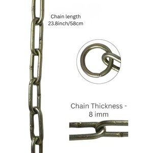 Iron Lock Golden Chain, 2 Feet/23.8 Inches | Multipurpose Security for Gates, Cycles, Bikes | Indoor & Outdoor Use | Heavy Duty for Protection and Home Use (1) Iron Lock Golden Chain, 2 Feet/23.8 Inches | Multipurpose Security for Gates, Cycles, Bikes | Indoor & Outdoor Use | Heavy Duty for Protection and Home Use (1)