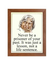A P J Abdul Kalam & Famous Quote Brown Frame, 10x14InchesInspirational Wall Art for Office, Home DecorIdeal Spiritual Gift