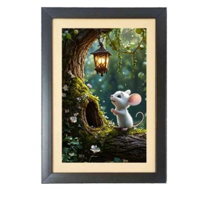 Cute squirrel Photo Frame Funny Animal and Bird Cartoon Art, Black color, 15x19 Inch Cute squirrel Photo Frame Funny Animal and Bird Cartoon Art, Black color, 15x19 Inch