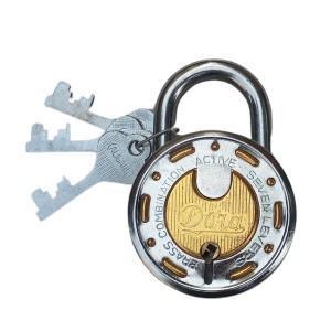 Hi Tech Sales (Dura) 7-Lever Brass Combination Padlock with Hardened Steel Shackle and 3 Keys for Home, Office, and Outdoor Security Hi Tech Sales (Dura) 7-Lever Brass Combination Padlock with Hardened Steel Shackle and 3 Keys for Home, Office, and Outdoor Security