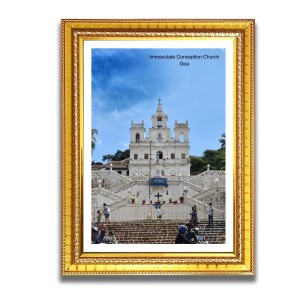 Immaculate Conception Church Photo Frame, Beautiful Elegant Framed Wall Art of Iconic Cathedral Immaculate Conception Church Photo Frame, Beautiful Elegant Framed Wall Art of Iconic Cathedral