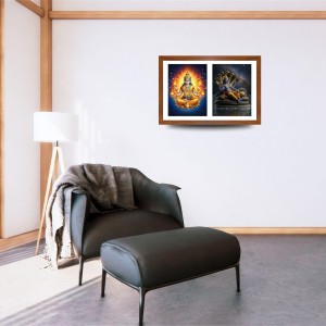 Agni deva and vishnu Photo Frame - 13x17Inches - Spiritual Artwork for Home Decor, Puja Room and Office Decoration Agni deva and vishnu Photo Frame - 13x17Inches - Spiritual Artwork for Home Decor, Puja Room and Office Decoration