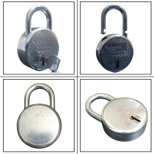 HiTechMart ZAINTO Thor 65mm 8 - Lever Heavy Duty Iron Padlock with Hardened Shackle and 3 Keys | High-Security Round Padlock for Home, Office, and Outdoor Use HiTechMart ZAINTO Thor 65mm 8 - Lever Heavy Duty Iron Padlock with Hardened Shackle and 3 Keys | High-Security Round Padlock for Home, Office, and Outdoor Use