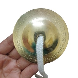 HiTechMart Handcrafted Brass Manjeera – 6.5cm Indian Classical Musical Instrument for Bhajan, Kirtan, Puja – Traditional Cymbals with Clear, Resonant Sound – 106g Lightweight with Durable String HiTechMart Handcrafted Brass Manjeera – 6.5cm Indian Classical Musical Instrument for Bhajan, Kirtan, Puja – Traditional Cymbals with Clear, Resonant Sound – 106g Lightweight with Durable String