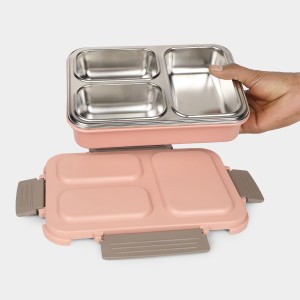Stainless Steel Lunch Box 6 X 16 X 23 cm (Pack of 1) Stainless Steel Lunch Box 6 X 16 X 23 cm (Pack of 1)