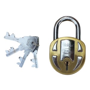 Hitech Sales Hardened Steel Padlock(HIT-Son Pro) Brass Body, and 4 Precision-Cut Keys – Heavy-Duty Lock for Home, Office, and Outdoor Use Hitech Sales Hardened Steel Padlock(HIT-Son Pro) Brass Body, and 4 Precision-Cut Keys – Heavy-Duty Lock for Home, Office, and Outdoor Use
