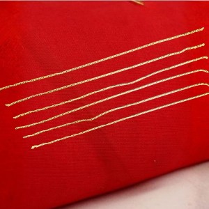 Gold Chain Necklace for men – Premium Gold Plated Fashion Chain for Daily & Trendy Look Everyday Style. (6 of pcs)