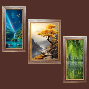 3-Pack Echoes of the Deep painting Photo Frames - 2 Pieces 6x13 Inch & 1 Piece 10x13 Inch - Rustic Wall Art for Home & Office Decor - Botanical Wall Hanging for Living Room, Bedroom, or Workspac 3-Pack Echoes of the Deep painting Photo Frames - 2 Pieces 6x13 Inch & 1 Piece 10x13 Inch - Rustic Wall Art for Home & Office Decor - Botanical Wall Hanging for Living Room, Bedroom, or Workspac