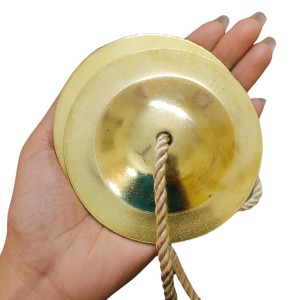 HiTechMart Handcrafted Brass Manjeera – 9cm Indian Classical Musical Instrument for Bhajan, Kirtan, Puja – Traditional Cymbals with Clear, Resonant Sound – 185gm Lightweight with Durable String HiTechMart Handcrafted Brass Manjeera – 9cm Indian Classical Musical Instrument for Bhajan, Kirtan, Puja – Traditional Cymbals with Clear, Resonant Sound – 185gm Lightweight with Durable String